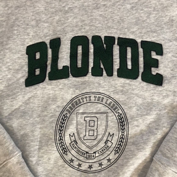 1 LEFT❗️🌟NEW BLONDE STEPSIS CREW W GREEN LOGO PEBBLE GREY - Picture 2 of 6